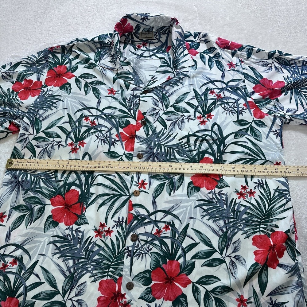 Aloha Hut Hawaiian Shirt Mens XL Palm Tree Button Up Short Sleeve - Picture 6 of 9